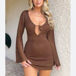 Beginning Boutique Brown Donovan Dress